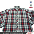 mens crushed flannel checked shirt